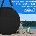 sac rangement oxford noir tente douche camping matériel outdoor