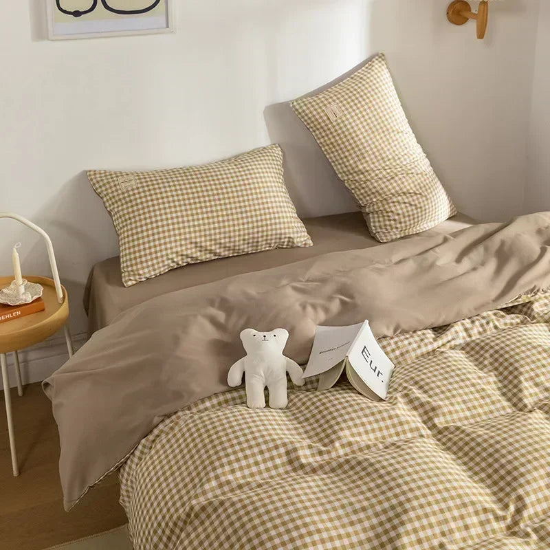 Ensemble complet 4 pièces incluant housse de couette et taies d'oreiller