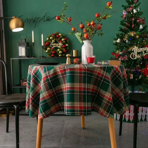nappe carreaux écossais rouge verte noël classique table d'intérieur extérieur mariage festivité