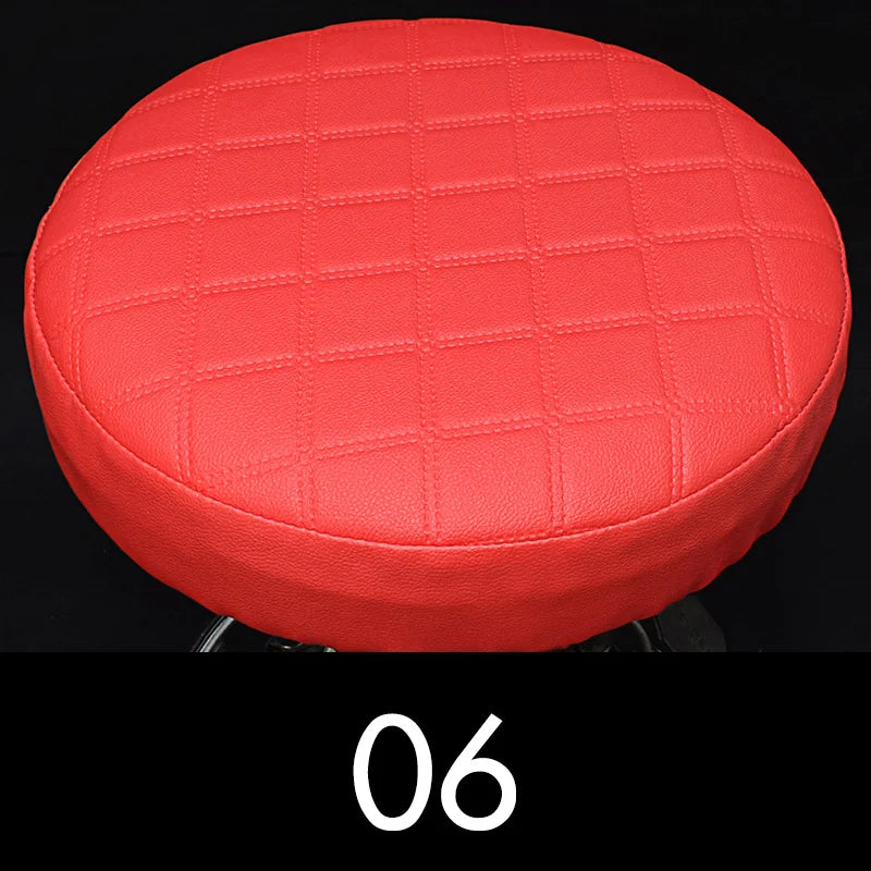 couvre siège ronde violet rouge noir moderne quilted imperméable siège tabouret bar polyester coton