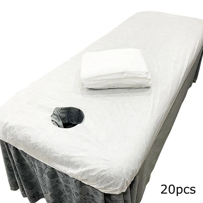couverture massage blanche non tissée élastique respirante moderne 20 pièces 90x215cm