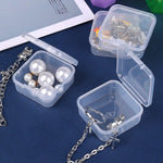 boîtes rangement transparentes plastique bijoux éponges rubans petits objets organisation pratique compact