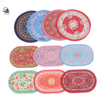 tapis ornements floraux motifs géométriques classique ethnique bleu rose vert rouge marron