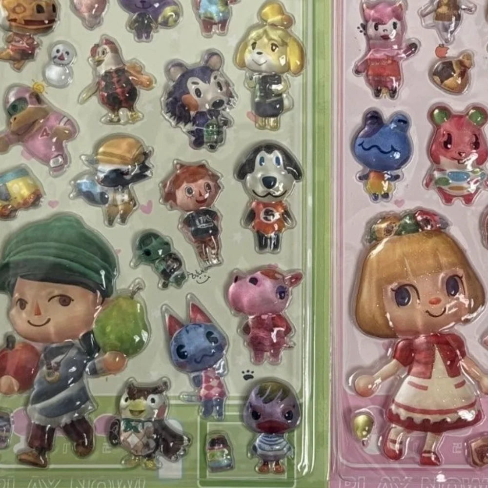 sticker 3d relief dessin animé shizue toom nook multicolore cartoon décoration téléphone portable étudiant