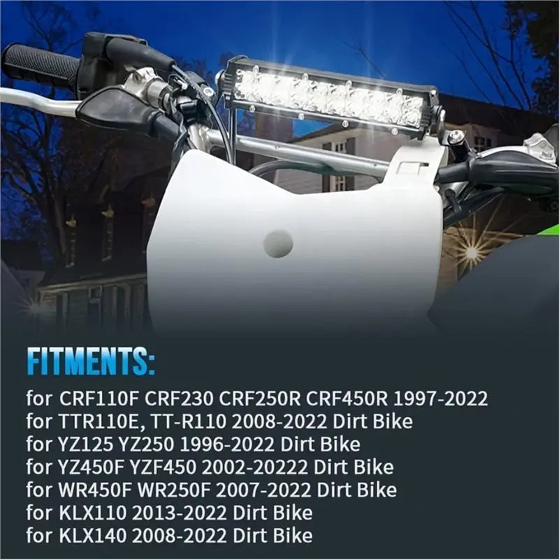 lampe led travail noir tout terrain clips vis condensateur atv suv moto vtt