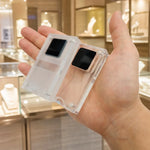 présentation bijoux support velours acrylique transparent moderne minimaliste adhésif diamant blanc