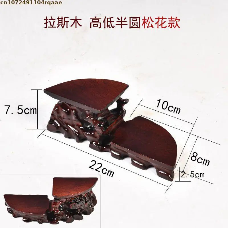 support vases objets decoratifs bois marron texture naturelle artisanale traditionnelle echangetable deco