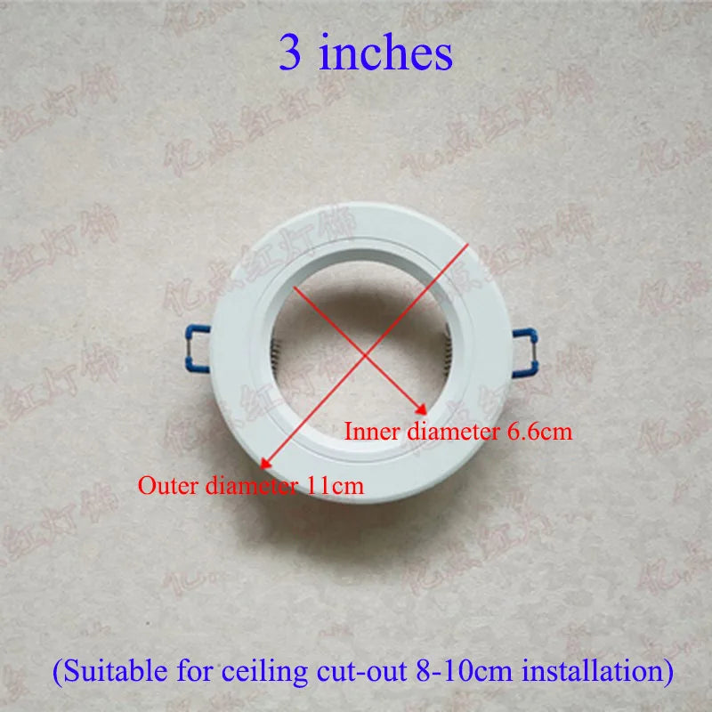anneau réduction spot led blanc moderne cadre extérieur éclairage intérieur moderne