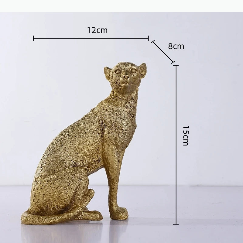 sculpture orne animaux oiseaux pingouin or texture moderne décoration maison occasionnels
