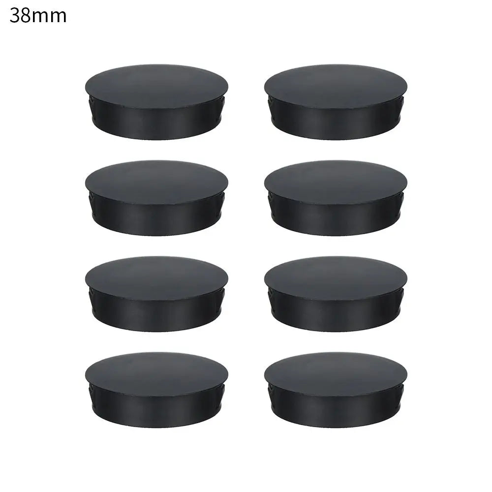 bouchons trou noirs plastique adhésifs pratiques pièces round variées dimensions