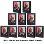 cadre photo magnétique transparent moderne minimaliste rectangle simple couleur bleu rose vert orange violet