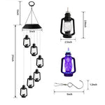 lanterne solaire transparente vintage abs rechargeable soleil couleur noir bleu verte orange rose rouge