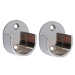 support tige argenté moderne fixations rail rideau finitions accessoire fenêtre traitement métal