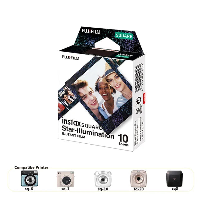 film instantané fujifilm square marbre blanc 10 feuilles compatible sq6 sq10 sp3