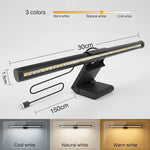 lampe led écran ordinateur suspension table travail étude lecture 30cm clips usb moderne