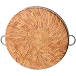 planche découper bois double face recto verso coupe viande légumes facile nettoyage annneau métallique