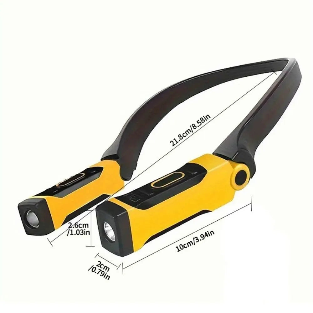 lampe torche portable cou rechargeable deux luminosités mode poche lecture moderne pratique