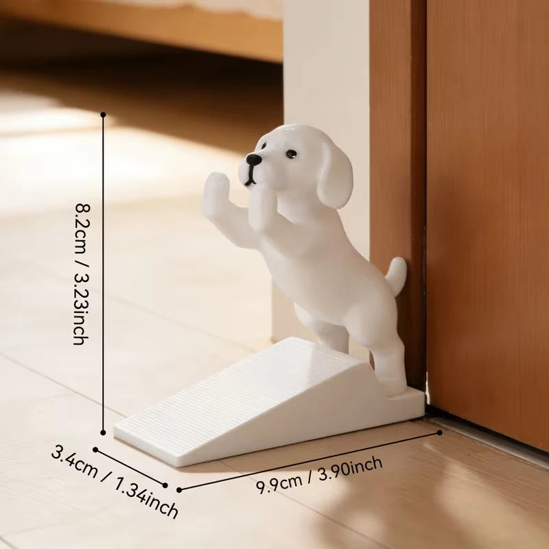 stoppeur porte chien blanc noir rose adhésif moderne protection mur sol