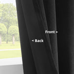 rideau noir moderne opacifiant 100 polyester fenetre francaise salon anneaux