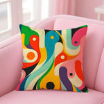 housse coussin motif géométrique polyester coton 35x35cm 40x40cm moderne chambre salon voiture
