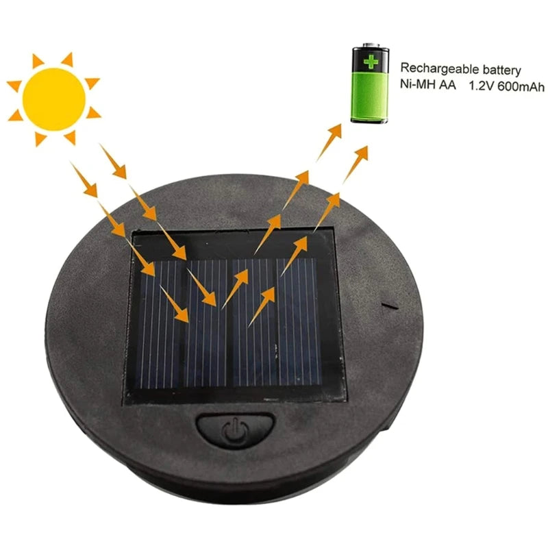 cache solaire rechargeable batterie led lanterne solaire moderne nuit camping vacances replacement 7cm 8cm