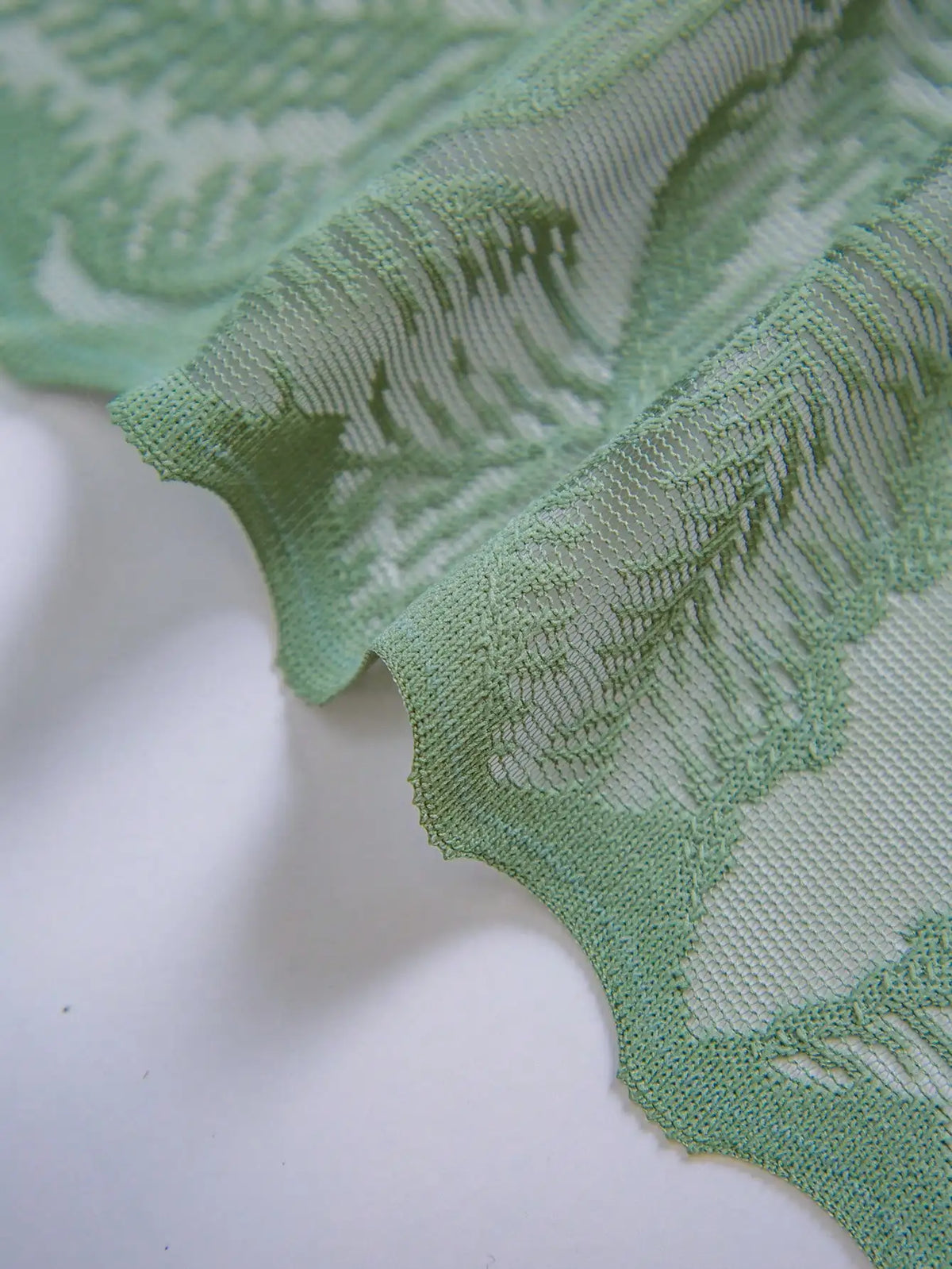 rideau vert feuilles moderne semi transparent salon pastorale polyester
