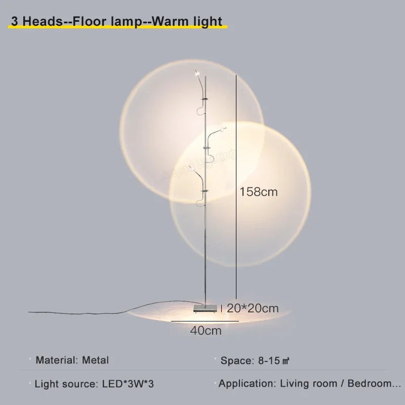lampe sol moderne led noir doré contemporain base plate 249 2000 lumens 10w