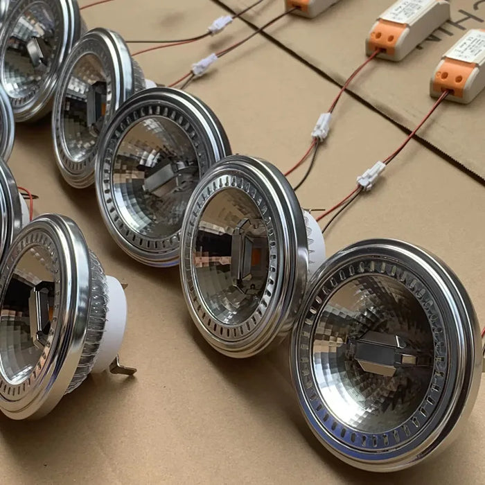 ampoules led 15w argenté blanc chaud froid industrielle moderne grille refroidissement connecteur électrique