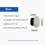 lampe murale adhésive marbre blanc moderne éclairage cuisine chambre salon led 3000k 4000k 6000k