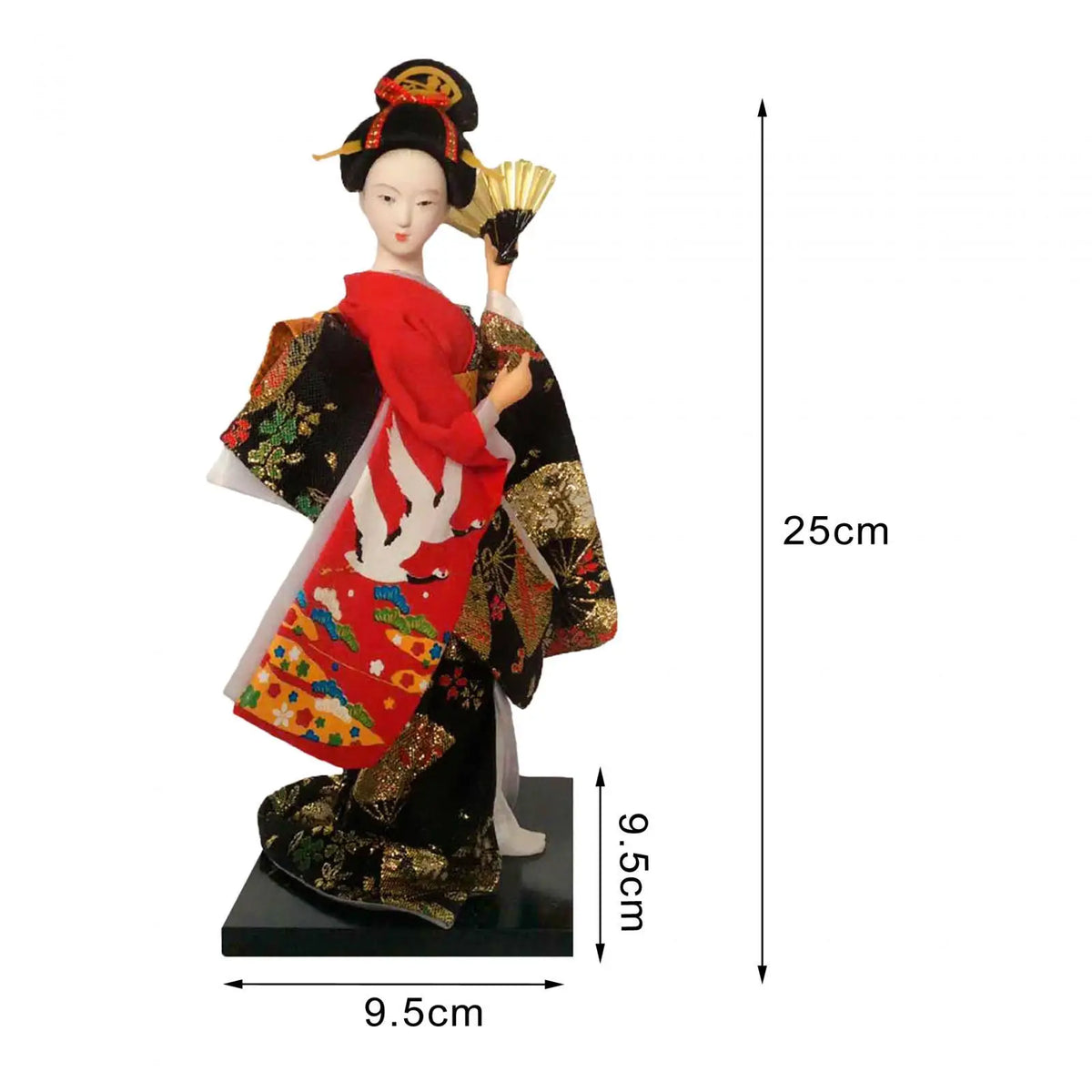 poupées geisha japonaises traditionnelles figurines ethniques résine décoratives accessoires traditionnels or broderies floraux