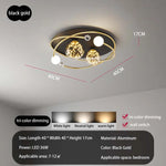 plafonnier moderne élégant noir doré sphères translucides points lumineux ledintérieur chambre salon