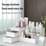 boîte rangement cosmétique blanc moderne plastique opacité organisation coiffeuse chambre