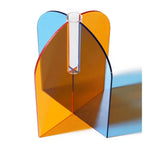 support fleurs transparent géométrique moderne bleu orange rouge vert minimaliste