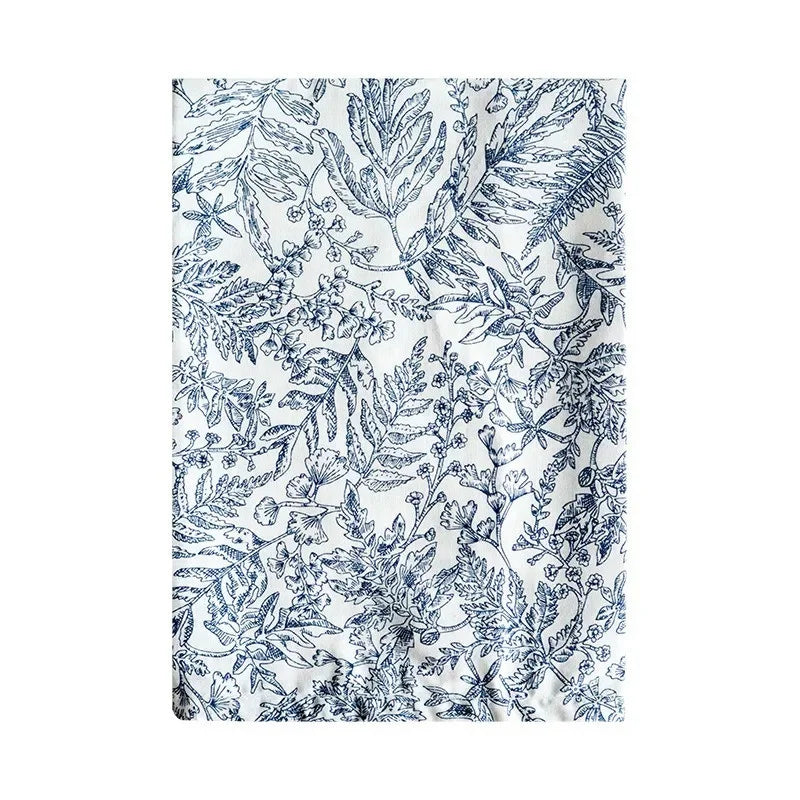 serviettes table coton imprimées florales bleu rose vert classiques cuisine festive