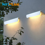 éclairage mural led moderne étanche noir blanc ip65 adhésif extérieur intérieur