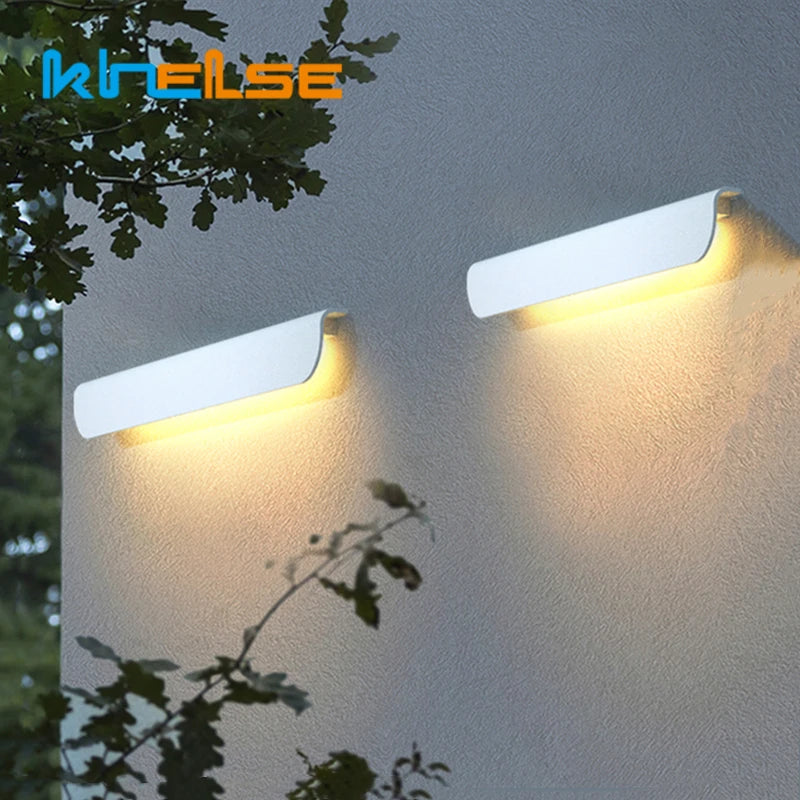 éclairage mural led moderne étanche noir blanc ip65 adhésif extérieur intérieur