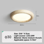 plafonnier led moderne minimaliste beige gris fixé surface tactile