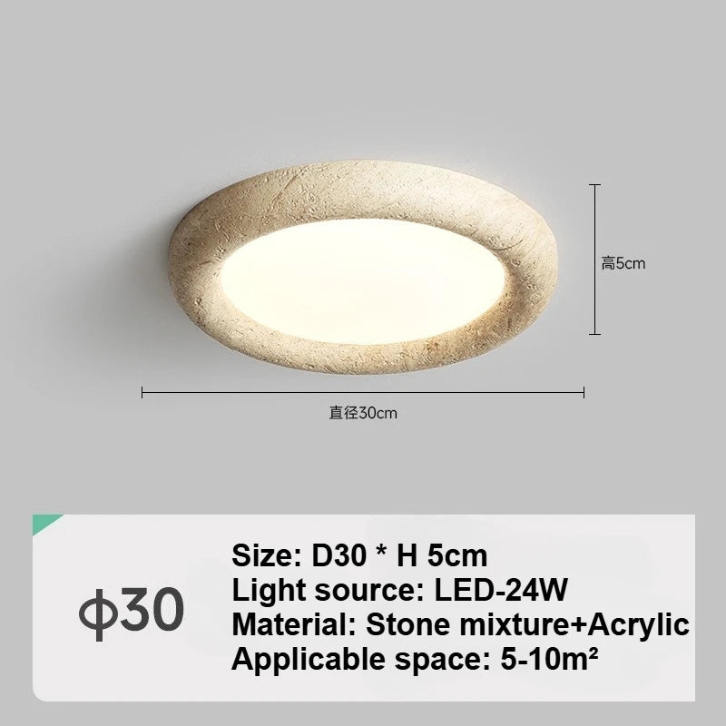 plafonnier led moderne minimaliste beige gris fixé surface tactile