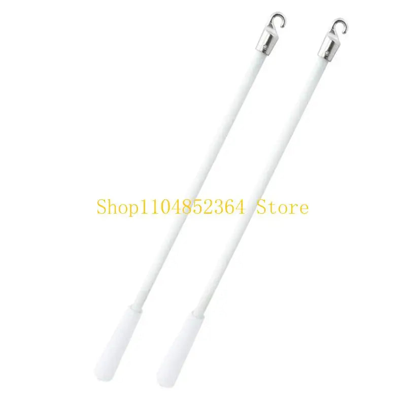 tige rideau blanc moderne anneaux métalliques inclusion 43cm opacité store polonais accessoire