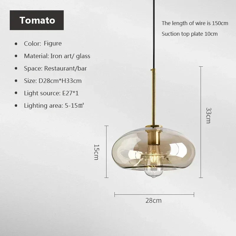 lampe suspendue moderne transparente brillante salon chambre dorée LED minimaliste câble noir