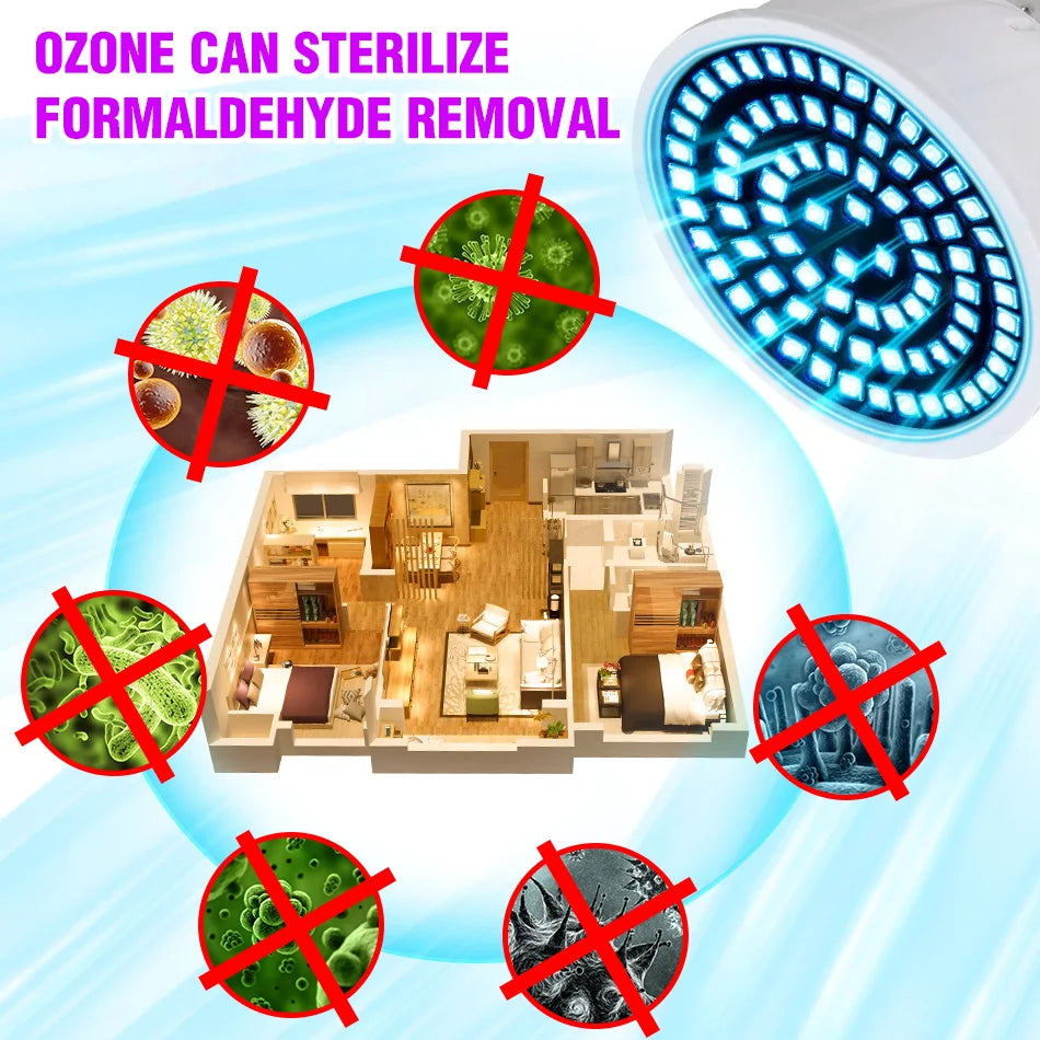 ampoules led uv germicide antibactérienne e14 e27 gu10 uvc stérilisation blanches modernes 20000h