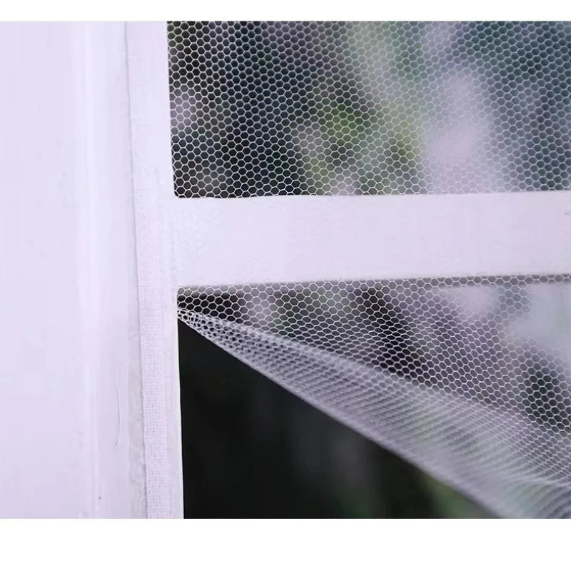 filet anti moustiques blanc moderne maille fine transparent adhésif inclusion règle mesure