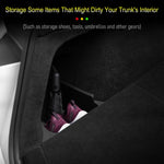 conteneurs rangement coffre voiture tesla model juniper 2025 noir texture antidérapante pliables moderne.storage sac