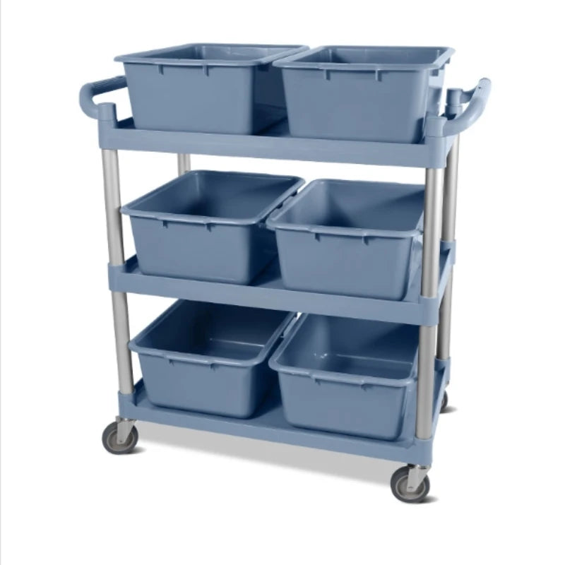 bac rangement moderne noir bleu clair uni opaque empilable durable fonctionnel sans fixation visible