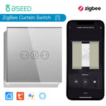 commutateur rideau zigbee intelligent commande vocale application blanc moderne 5a 1000w 90v 250v