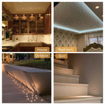 Spot LED argent noir blanc mat moderne ip65 1w 12v waterproof 480mm