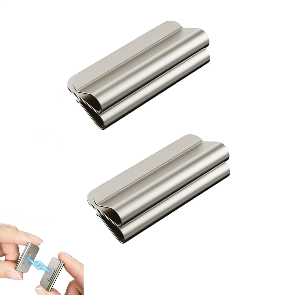 clips magnétiques rideaux argenté lisse moderne fixations aimant puissant chambre lumière