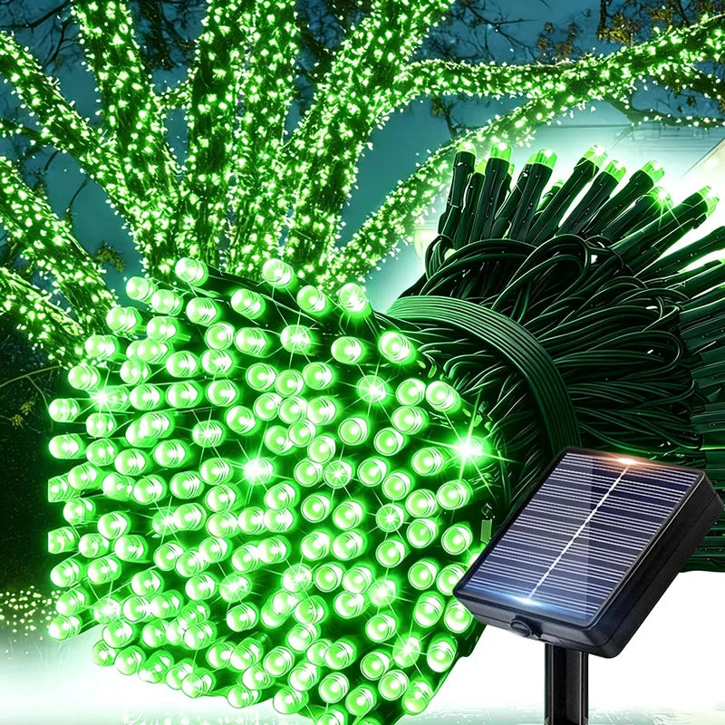 guirlande lumineuse solaire extérieur blanc chaud led jardin terrasse décoration cour mariage étanche piquet