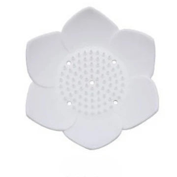 porte savon silicone fleur lotus noir blanc gris rose vert bleu violet moderne salle