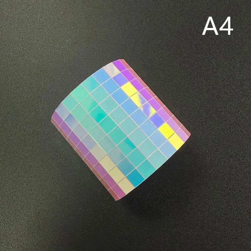 ruban miroir carreaux rose violet bleu vert moderne adhésif diy decoration mur art maison